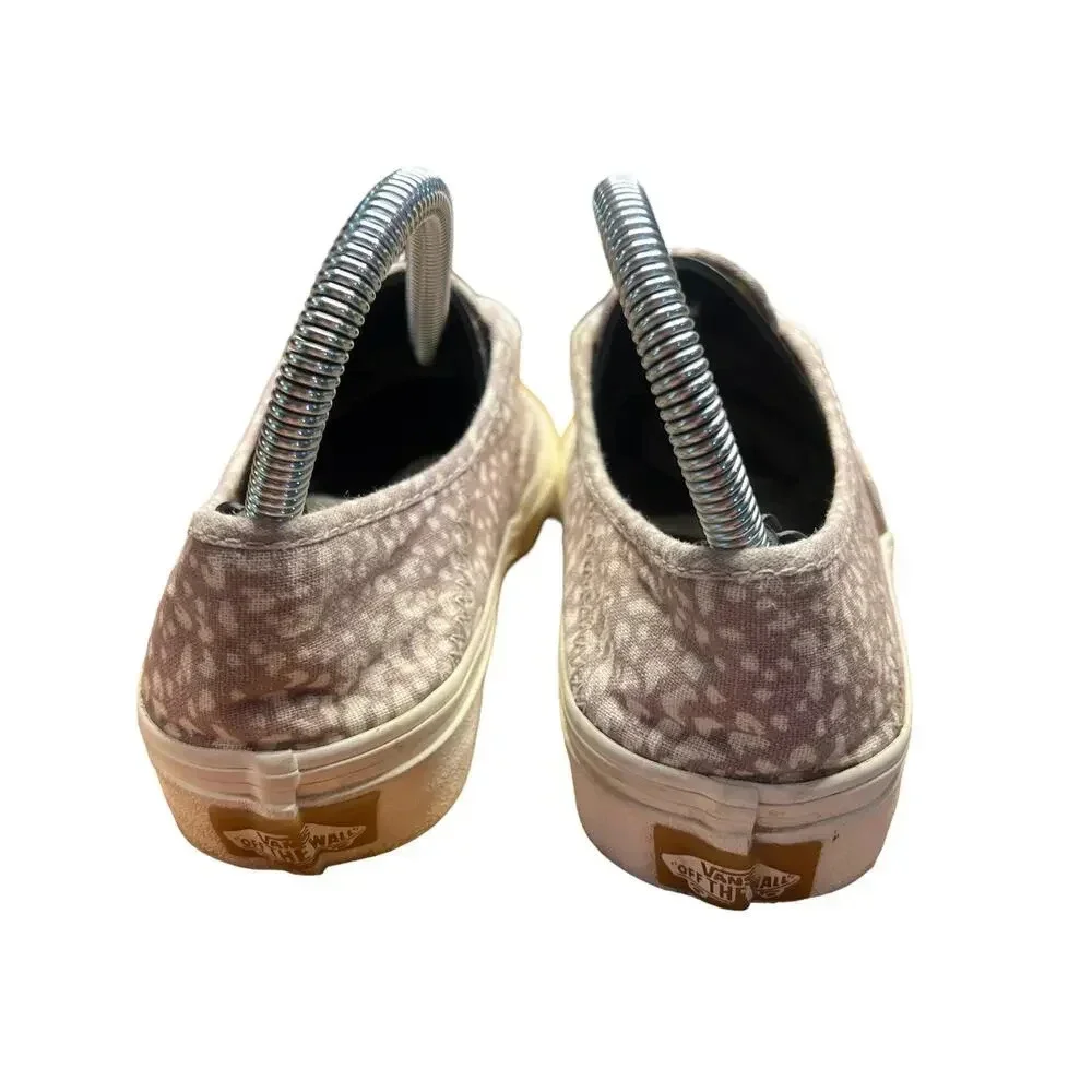 Vans Eco Theory Authentic SF Pink Animal Print Lace-Up Low Top Shoe- Women's 5.5